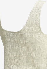 Sleeveless Shirred Top