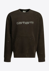 Carhartt Wip Painter Logo Sweatshirt Brown I03689947.EJ_b288f5ab-e928-4568-8229-e6c88d081fbd