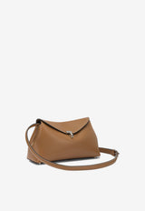 Toteme T-Lock Leather Clutch Bag Brown 234-WLGBG423-LE0030-105TAN_3e9b0f43-aa9c-4796-b6aa-c2c2633ec2d7
