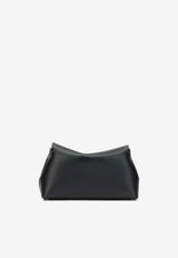 Toteme T-Lock Leather Clutch Bag Black 234-WLGBG423-LE0030-001BLACK_3e5492a5-bd14-4ebc-9bf0-54e554faebde