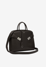 Ferragamo Medium Hug Leather Handbag Brown 0779074_16967278-ccf1-4b46-813f-500b4b397e94