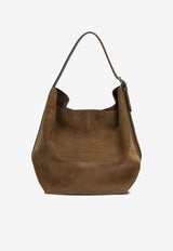 Toteme Medium Suede Tote Bag Brown 234-WAL853-LE0004-105TAN_bf89c6d1-776b-43bc-8b3b-e467bfc53675
