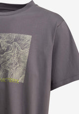 Arc'teryx Kragg Lithographica Printed T-shirt Purple X000009926KRAGG CRN LOGOLT MOONDROP_ca79c6b3-235e-408b-837f-5092e665356b