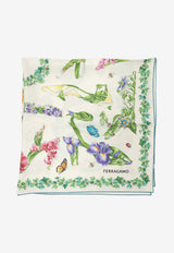 Ferragamo Eden Shoes Print Silk Scarf Multicolor 0795198_6126020b-87f3-4417-b352-1fddc12d9ae3
