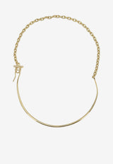 Ferragamo Gancini Brass Necklace Gold 0795113_182d38d1-3340-4147-b011-4cbc019c18c4
