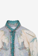 Indra Puff-Sleeved Billow Blouse