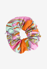 Orchidee Print Hair Scrunchie