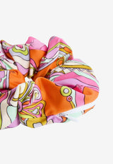 Orchidee Print Hair Scrunchie