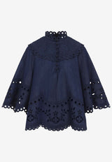 Mahon Broderie Denim Blouse