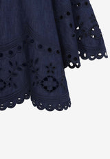 Mahon Broderie Denim Blouse