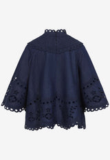 Mahon Broderie Denim Blouse