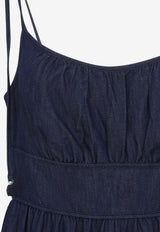 Mahon Broderie Denim Midi Dress
