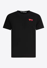 Comme Des Garçons Play Double Heart Logo T-shirt Black AX-T226-0511 BLACK_d2e62ecc-7a31-442a-b44a-145e57ba5e5c