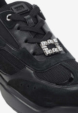 Run Mini Strass Low-Top Sneakers