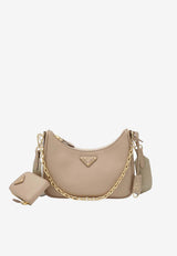 Prada Re-Edition 2005 Saffiano Leather Shoulder Bag Beige 1BH204V2PNZV/T_PRADA-F0MUH