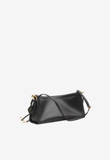Alaïa Medium Le Click Calf Leather Shoulder Bag Black AA1S01430CA332--999