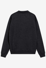 Valentino VLogo Wool Polo Sweater Gray 9V3KP04UBH9/T_VALE-081