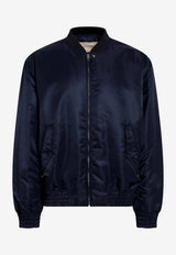 Valentino Zip-Up Bomber Jacket Blue 9V3CIR45BET/T_VALE-4ML