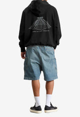 Rick Owens Temple Print Hooded Sweatshirt Black RR01F2281BAEP16_0911