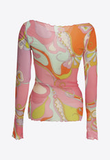 Pucci Orchidee Print Fitted Top Multicolor 6HJM466H739027_9eed11de-3cb4-4982-ae06-88fb71cf0fa6