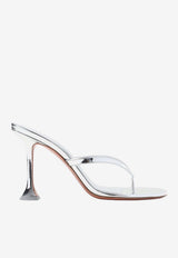 Juliette 95 Metallic Leather Thong Sandals