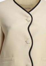 Valentino Crepe Couture Blazer Ivory 9B3CE5X71CF9Z7_1804b5cc-4431-4adf-bb79-b741eb9e6f17