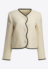 Valentino Crepe Couture Blazer Ivory 9B3CE5X71CF9Z7_1804b5cc-4431-4adf-bb79-b741eb9e6f17
