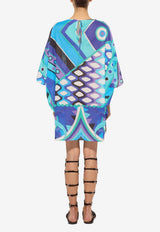 Vivara Print Mini Kaftan Dress