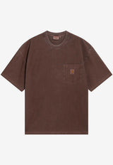 Carhartt Wip Logo Patch Jersey T-shirt Brown I036863CO/T_CARH-47GD