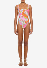 Orchidee Print One-Piece Swimsuit