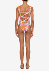 Orchidee Print One-Piece Swimsuit