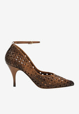 Miu Miu 85 Woven Leather Pumps Cognac 5I654EA0853ZN7/S_MIU-F0046