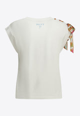 Pucci Crewneck T-shirt with Printed Scarf White 6HTP406H990100_591b1364-1c6a-4ba2-aba7-030e04ec1660