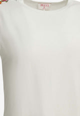 Pucci Crewneck T-shirt with Printed Scarf White 6HTP406H990100_591b1364-1c6a-4ba2-aba7-030e04ec1660