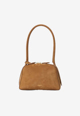 Alaïa Small Le Bouledogue Bowling Bag Brown AA1L1012CA214--731