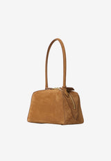 Alaïa Small Le Bouledogue Bowling Bag Brown AA1L1012CA214--731