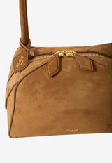 Alaïa Small Le Bouledogue Bowling Bag Brown AA1L1012CA214--731