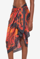 Orchidee Print Pareo