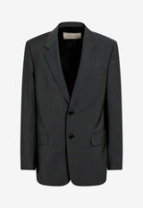 Valentino Single-Breasted Wool Blazer Gray 9V3CEK4025S/T_VALE-4H2