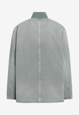 Carhartt Wip Washed Denim Shirt Jacket Green I035281CO/T_CARH-3TJ17