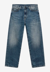 Carhartt Wip Landon Wash Splatter Jeans Blue I034733DE/T_CARH-01EJ