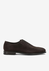 Ferragamo Suede Leather Oxford Shoes Brown 0794891_3aa88196-9843-49db-a8dc-b988b5a30c45