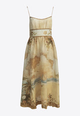 Zimmermann Mahon Printed Flared Midi Dress Multicolor 7895DSS263ISMB_2804229a-90b4-4671-bcb5-557ad7401639