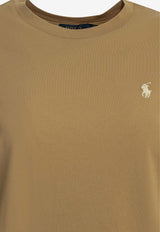 Polo Ralph Lauren Logo Crewneck T-shirt Beige 211B14605026CLASSIC CAMEL_6454fee0-c973-49b5-b218-b5fda47ca47d