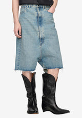 Maison Margiela Dropped-Rise Denim Shorts Blue S67MU0065M30066_962