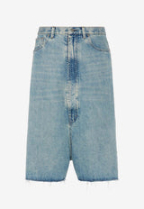 Maison Margiela Dropped-Rise Denim Shorts Blue S67MU0065M30066_962