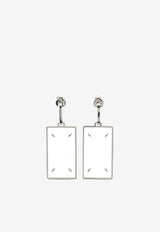 Maison Margiela Four Stitches Drop Earrings Transparent SM2VG0022P9224_752