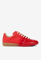 Replica Leather Low-Top Sneakers
