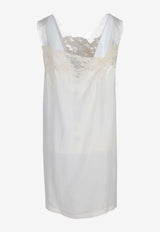 Maison Margiela Lace-Trimmed Mini Dress Ivory S29DA0010M35850_102