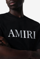 Amiri Logo Print Crewneck T-Shirt Black AMJYTE1073CO/T_AMIRI-001